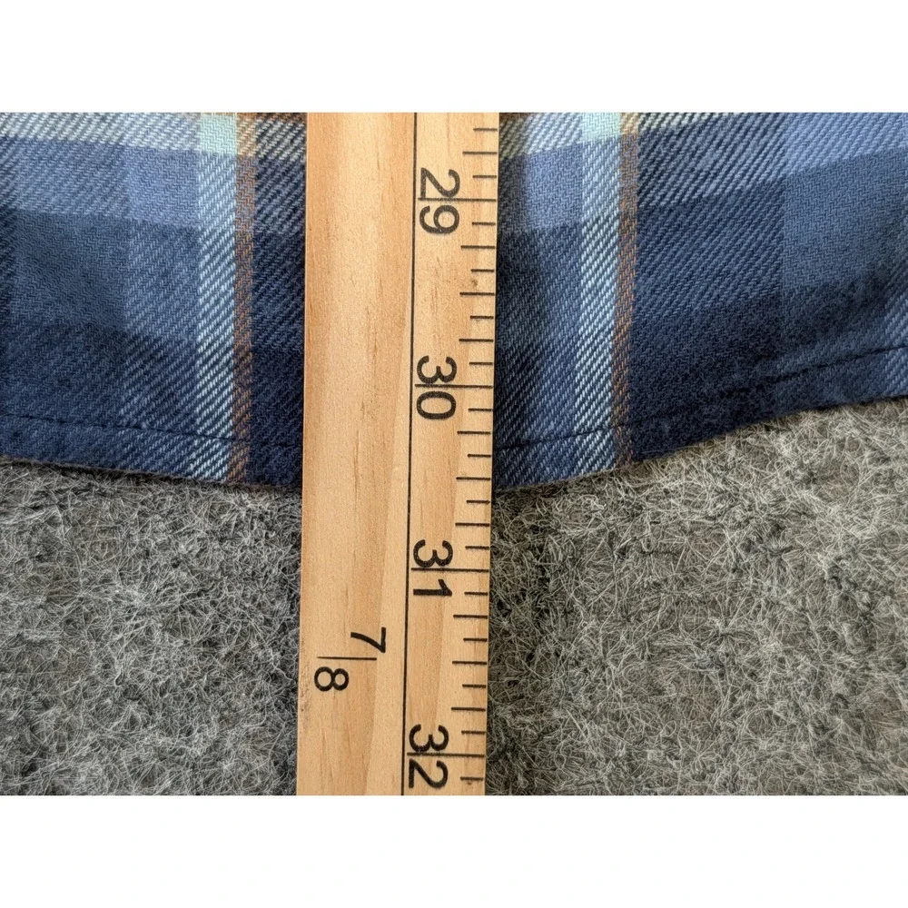 Columbia Omni-Wick Mens XL Blue Plaid Long Sleeve Button Down Shirt Stretch EUC